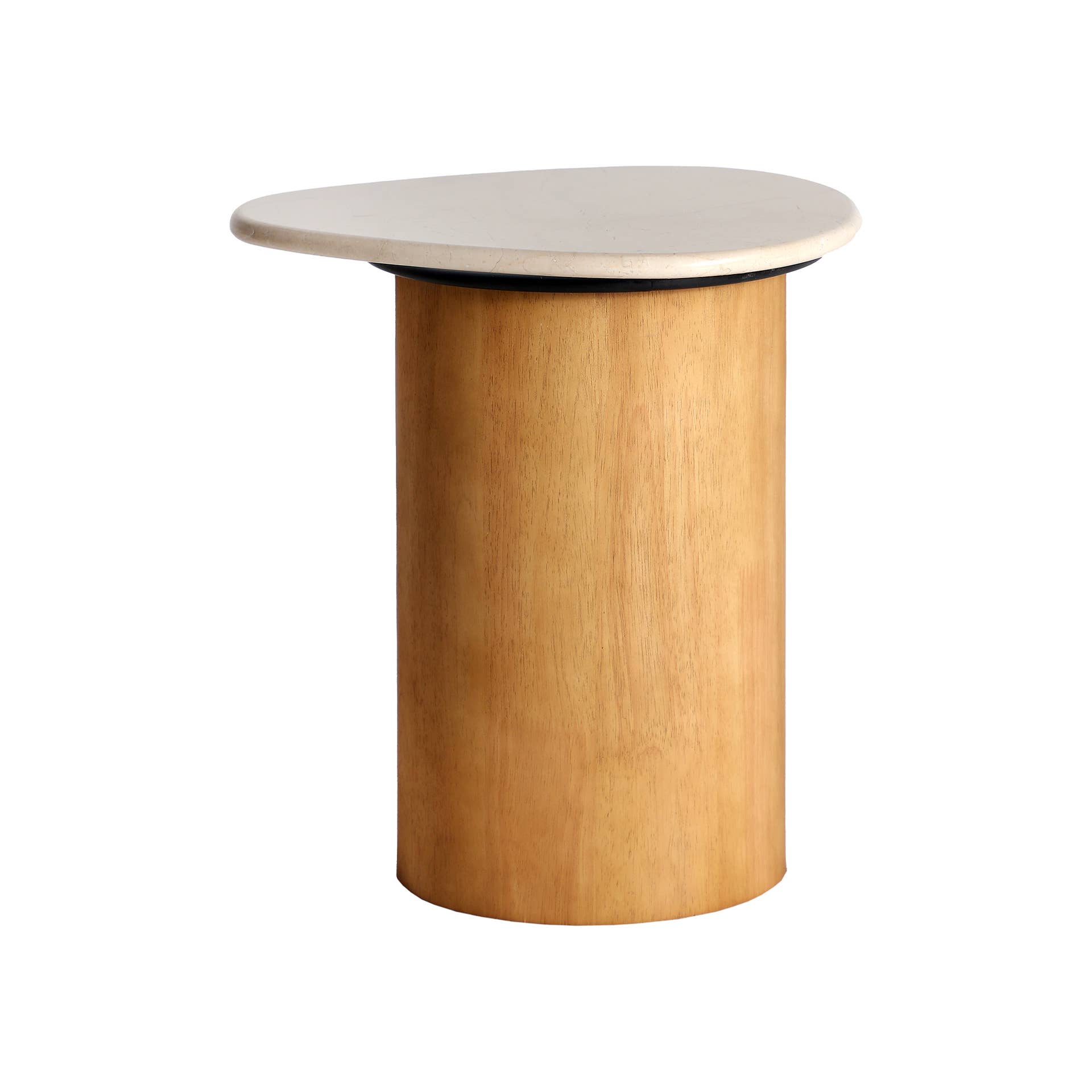 Kodu - Wholesale Side Table - Lorach Side Table, Marble, Natural, 41 x 37 x 44 Cm0