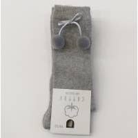 Cotton Socks - Wholesale Socks - Kids & Baby - HIGH SOCK WITH POM POM15
