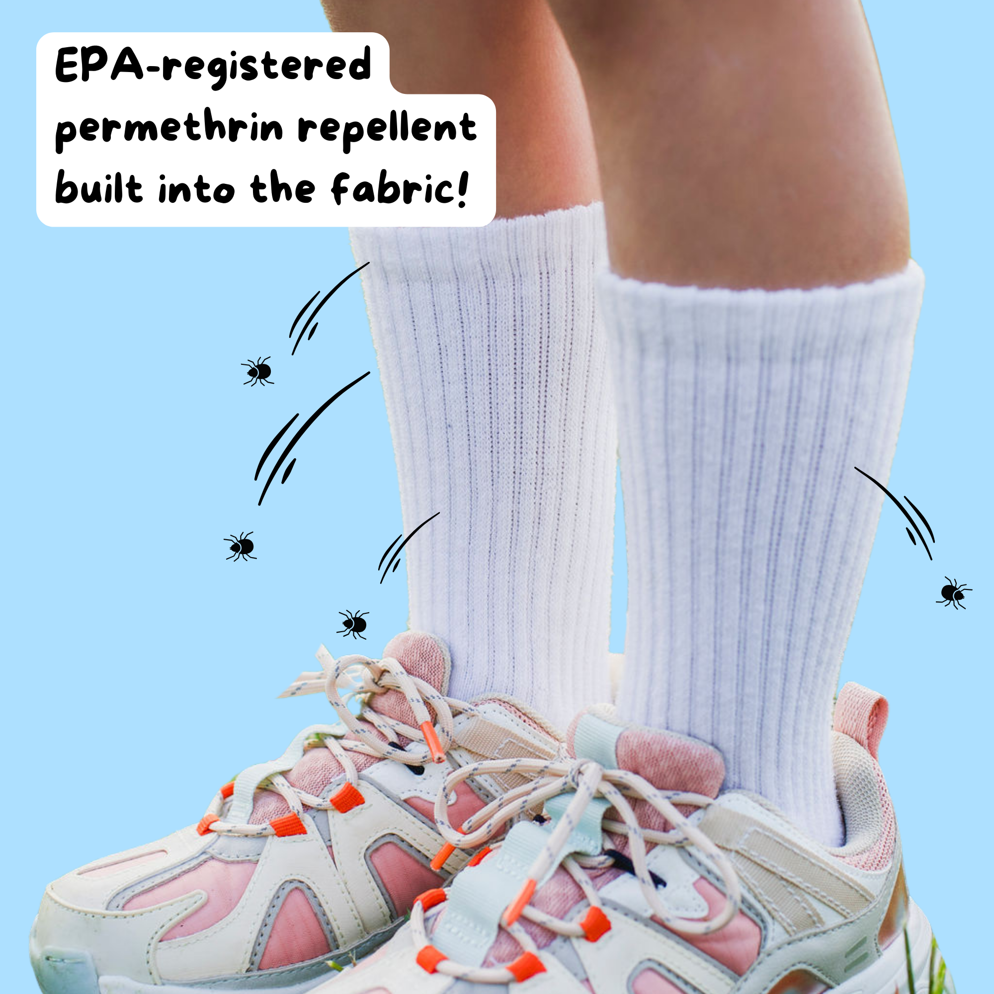 Guineas - Wholesale Socks - Kids - Tick Repellent Socks - Youth Medium2