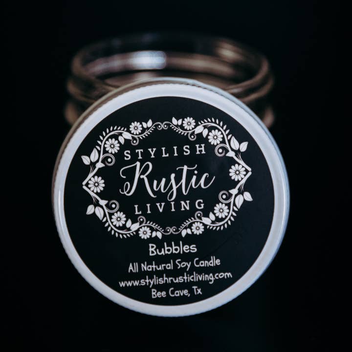 Bubbles Soy Candle for wholesale by Stylish Rustic Living