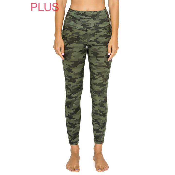 MULTI Plus Size Premium Activewear 7/8 Length Leggings for wholesale on Faire
