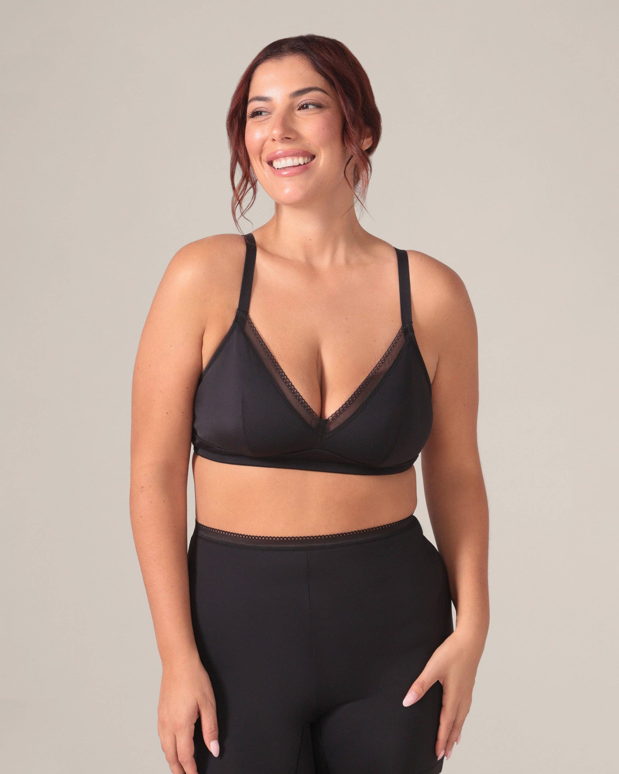 Rachel - Wholesale Bralette - Women's - Eversoft Triangle Bralette in Black