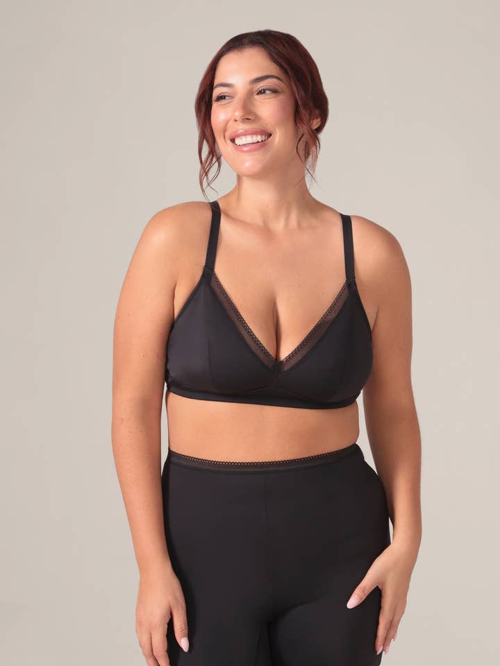 Rachel - Wholesale Bralette - Women's - Eversoft Triangle Bralette in Black0