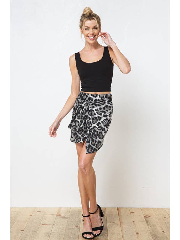 ILLA ILLA - Wholesale Skirt – Women’s - Leopard Wrap Skirt6