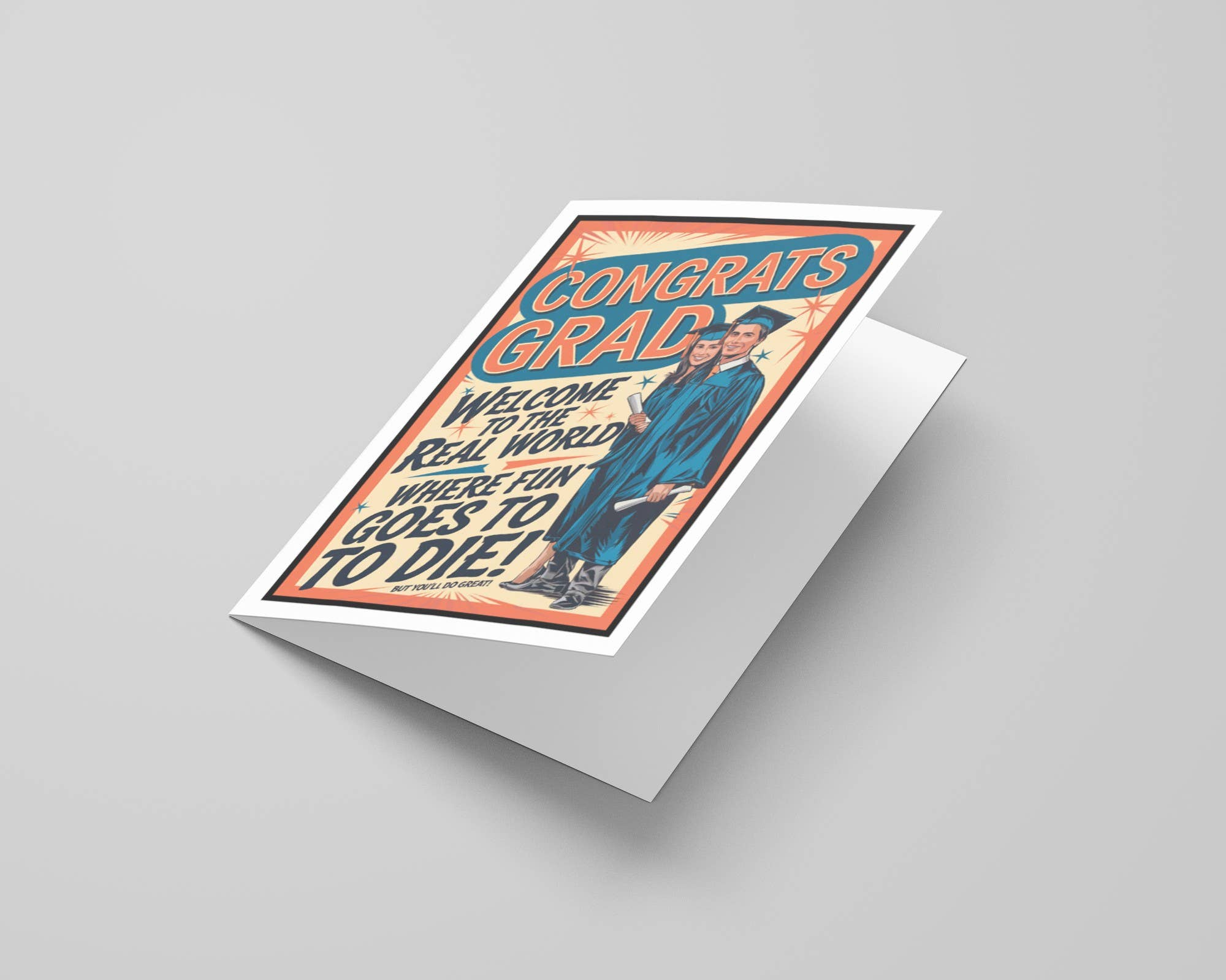 Greeting Cards by Katie Doodle & Gifts by Matchbox Card Co – Engroshandel Eksamenskort – Sjove kort, kort til college- eller gymnasieafslutning for ham6