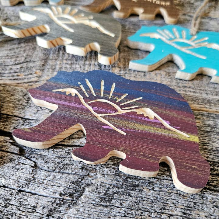 Knotty Pine Woodworks - Vendita all'ingrosso Calamite - Magneti a forma di orso3