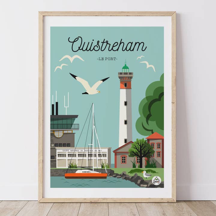 Poster Ouistreham - O Porto por atacado de Les Petits Yéyés