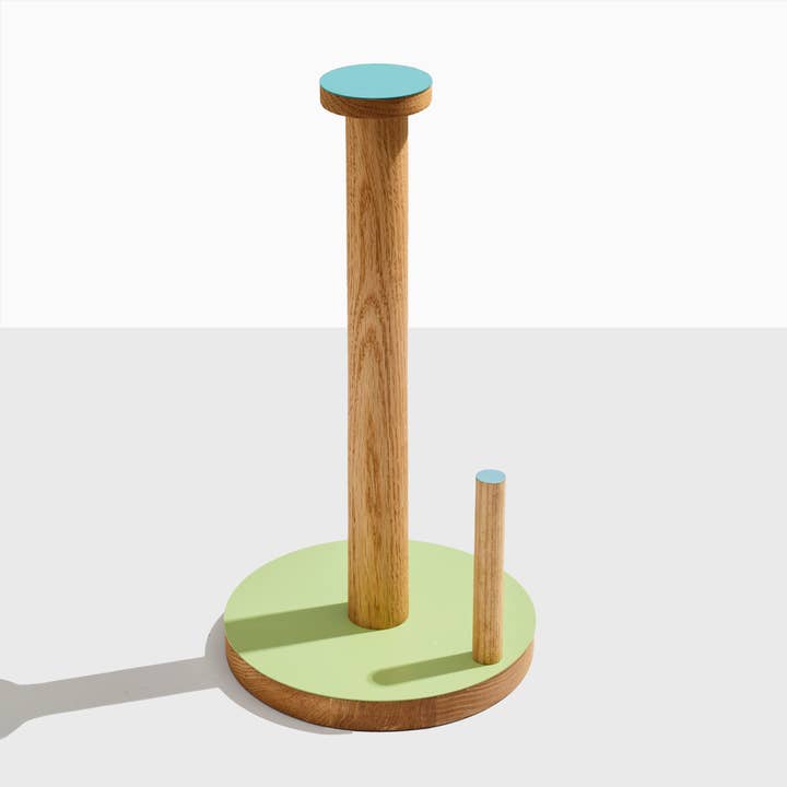 ilan - Wholesale Paper Towel Holder - 07-the paper towel keeper - oak/green1