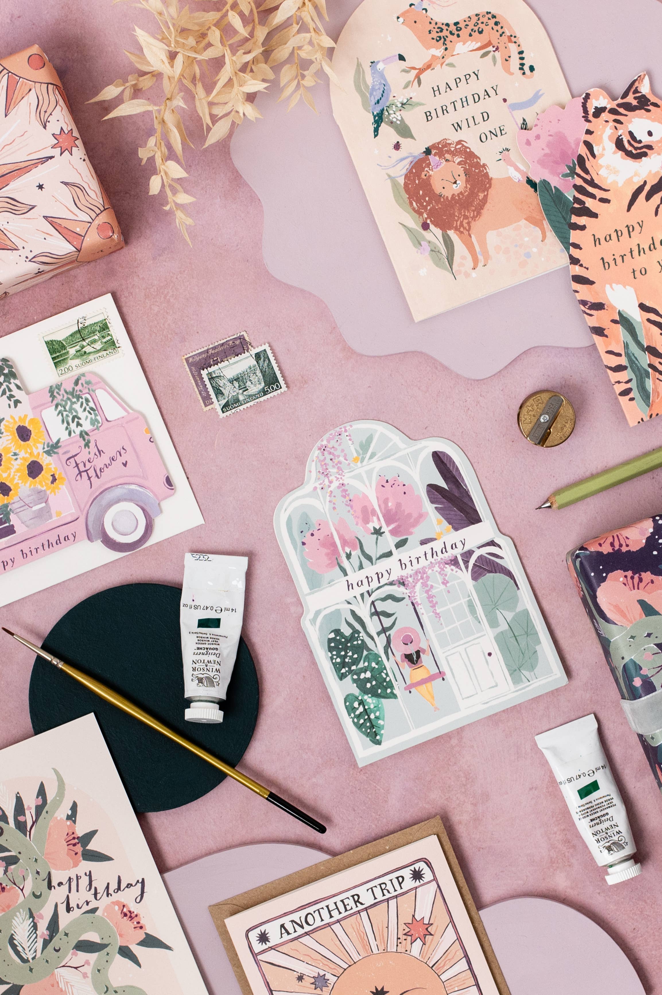 Sister Paper Co. – wholesale Birthday card – Greenhouse Birthday Card | Plant Birthday Card | Plants Card4