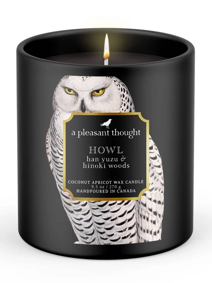 HURLEMENT | BOIS DE HAN YUZU ET DE HINOKI | BOUGIE RAVEN pour la vente par A Pleasant Thought