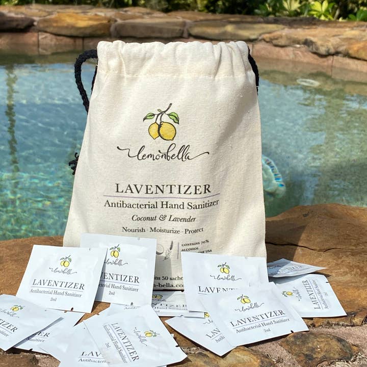 Lemonbella - Wholesale Hand sanitiser - Laventizer 30 Pack Single Use Hand Sanitizer Sachets3