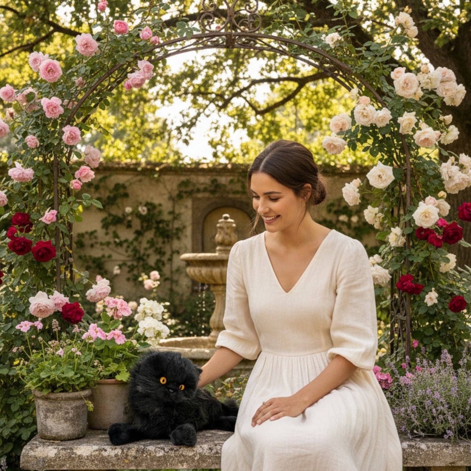 Bocchetta Plush Toys – Peluche - Cão por atacado – Onyx - Gato Preto - 38cm deitado1