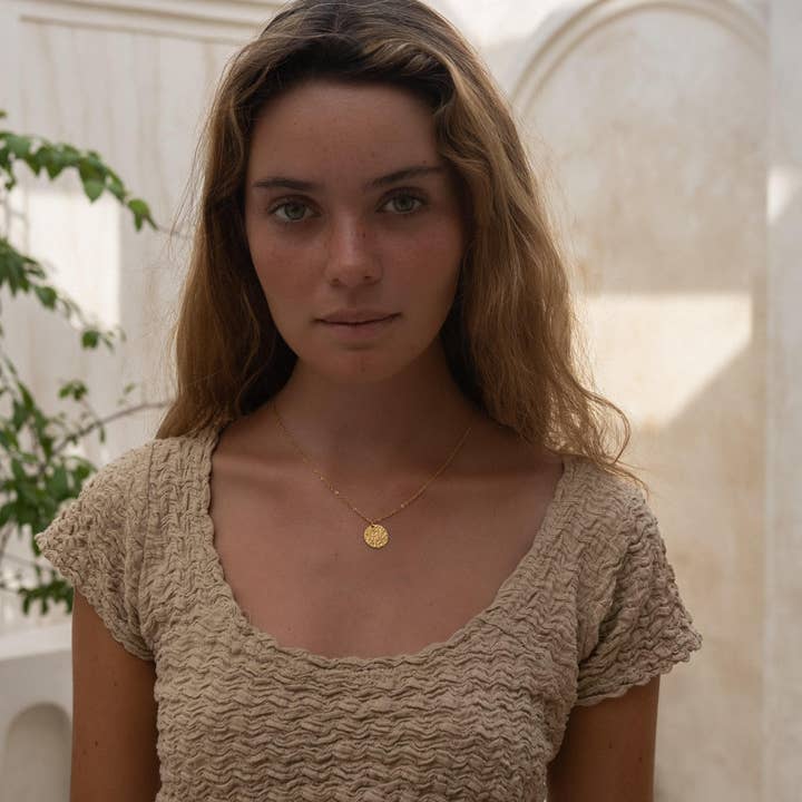 Made By Nami - Wholesale Pendant/Charm Necklace - Necklace with hammered coin2