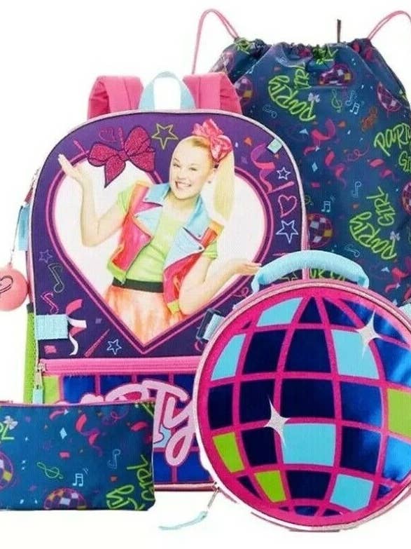 JOJO SIWA 16" -5PC BACKPACK SET,LUNCH,PENCIL,CINCH for wholesale by The Zoofy Group , LLC