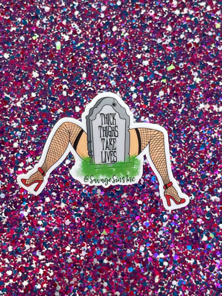Coxas grossas tiram vidas - Sticker por atacado de Savage Sins