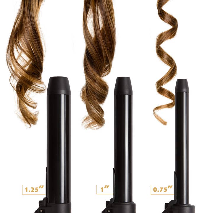 NuMe - Wholesale Curling Iron/Wand - Automatic Rotating 3-in-1 Curling Iron Set1
