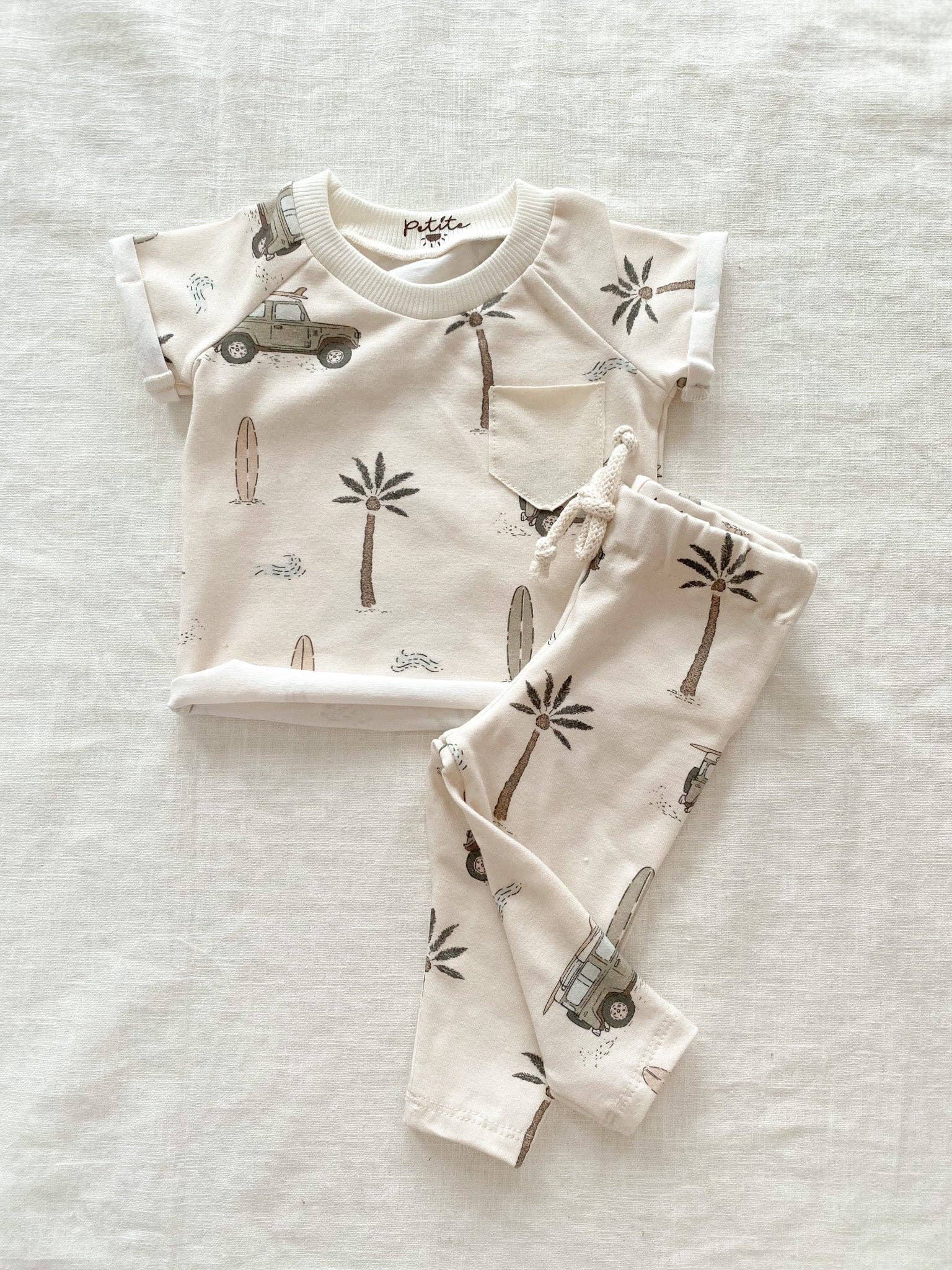 PETITE EvelinaApparel - Wholesale T-Shirt - Baby - Baby jersey t-shirt / cars & palm trees3