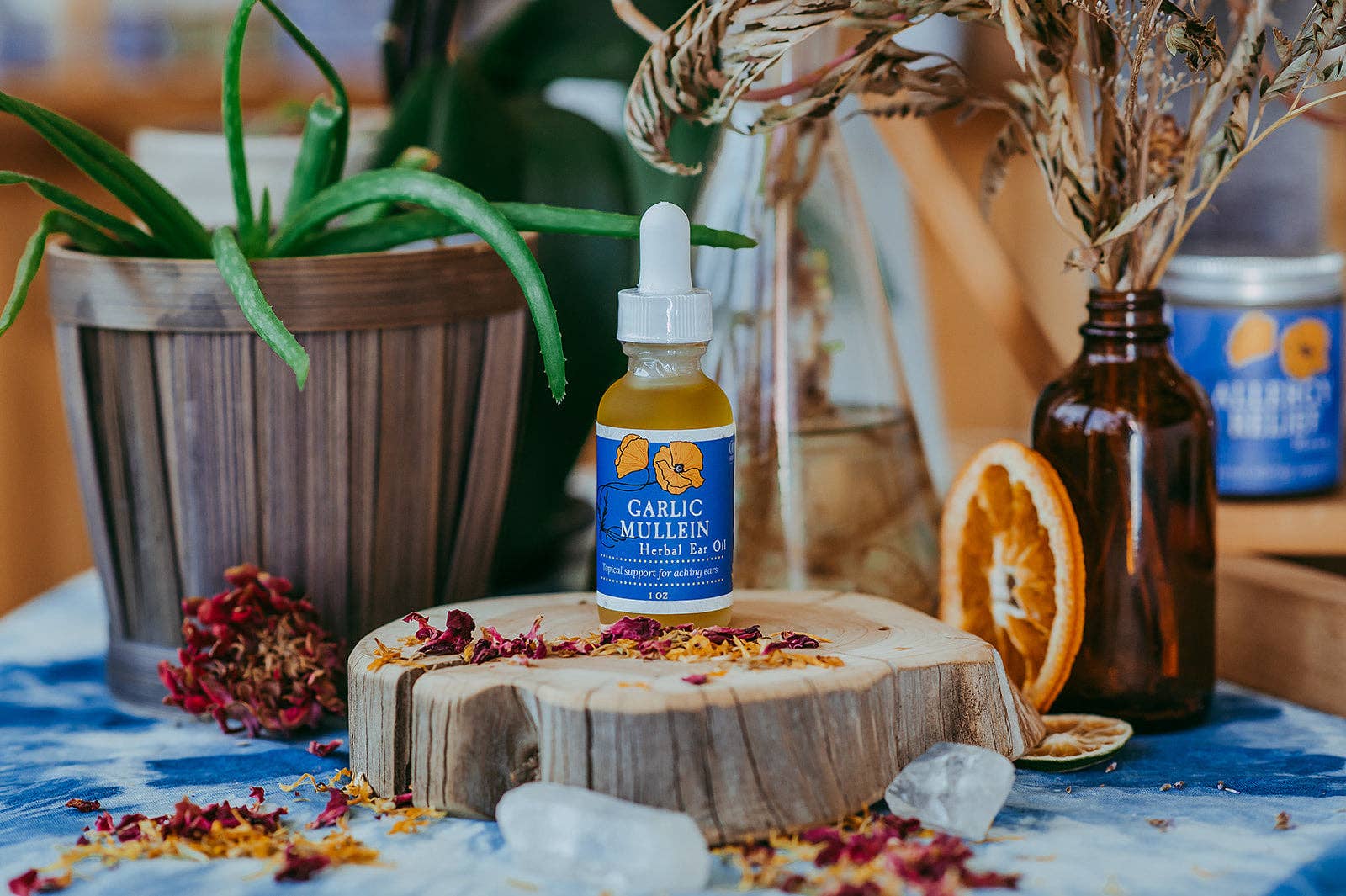 Golden Poppy Herbal Apothecary - Wholesale Healing Salve/Balm/Cream - Garlic & Mullein Ear Oil, 1/2 oz4