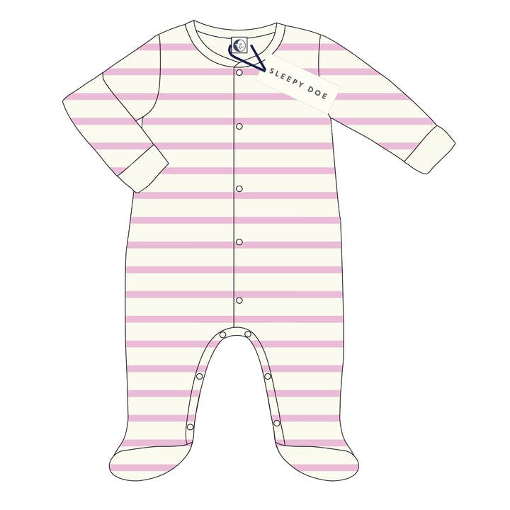 BABY SLEEPSUIT | BLOSSOM BRETON for wholesale by Sleepy Doe