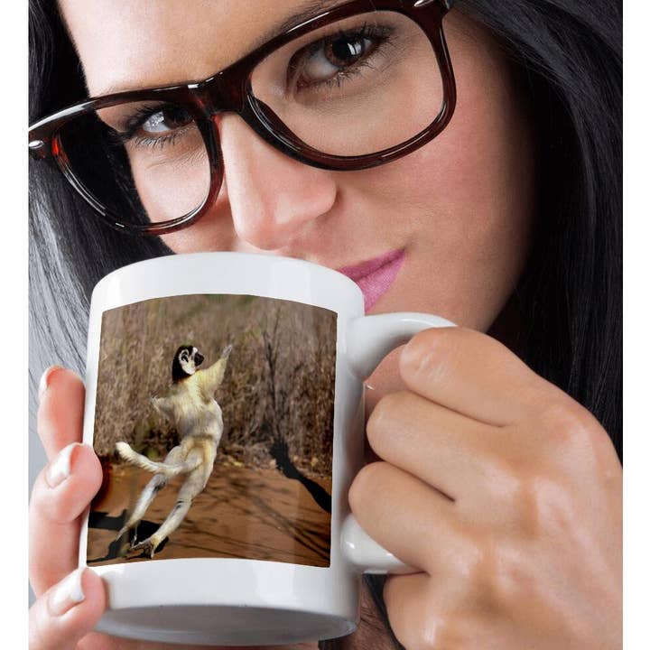 3dRose - Wholesale Coffee Mug - 3dRose, Africa, Madagascar, Berenty. Verreauxs sifaka primate-AF24 POX0075 - Pete Oxford, Mug9