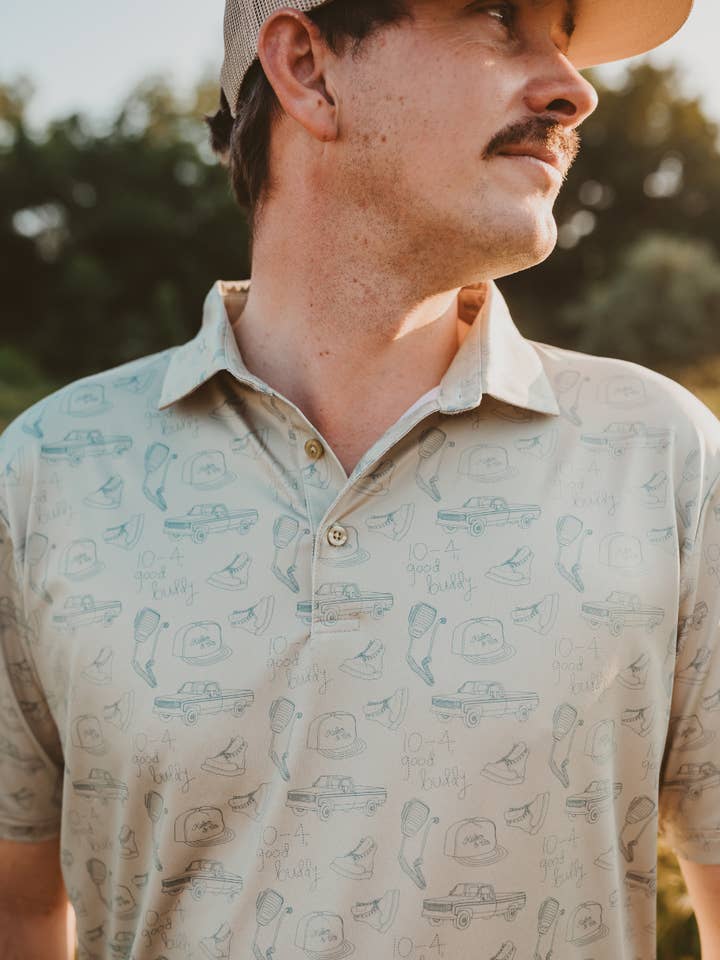 10-4 Good Buddy Men's Polo for wholesale by Kelso & Company