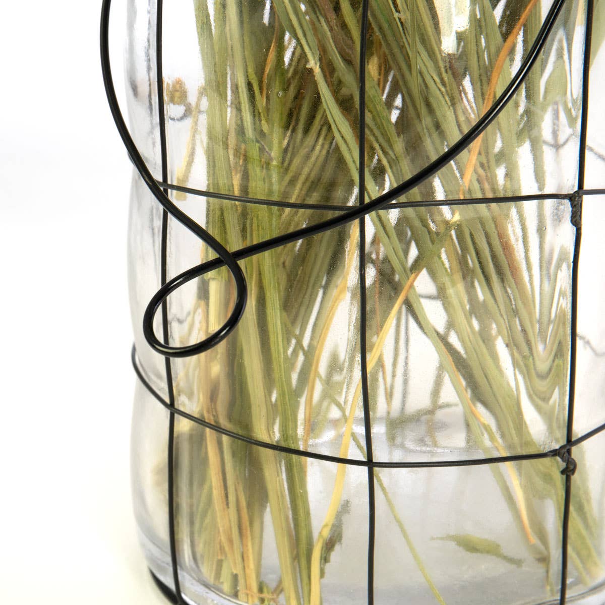 Willow Group - Wholesale Vase - RD WIRE/GLASS VASE DH **MM12**7