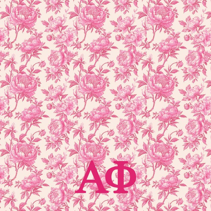 Over The Moon Greek - Wholesale Throw Blanket - Sorority Floral Minky Blanket3