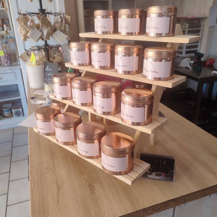 Bougies Vent d'Est - Wholesale Jar/Filled Candle - Starter kit 16 scented candles+display1