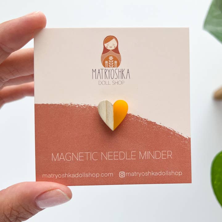 Matryoshka Doll Shop - Wholesale Embroidery/Cross Stitch Supplies - Heart magnetic needle minder, needle magnet5