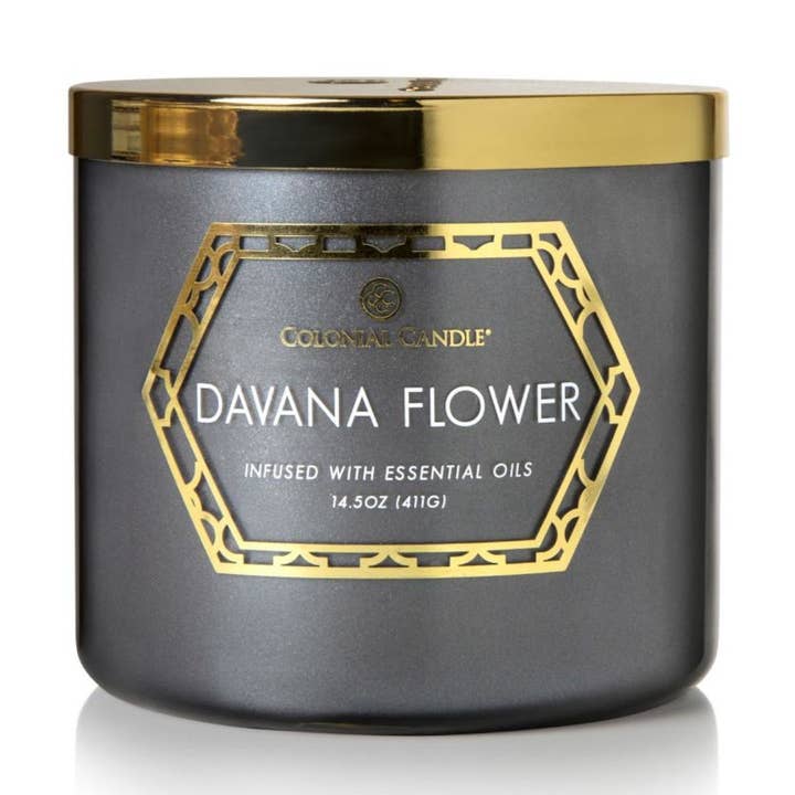 Bougie parfumée Davana Flower 411G pour la vente par Colonial Candle DE