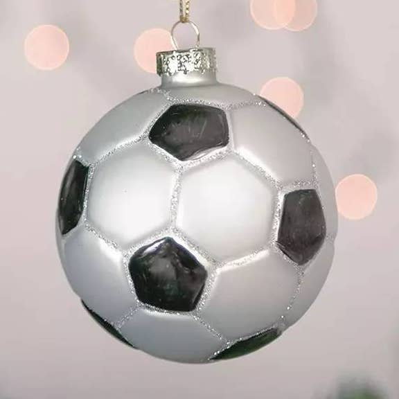 Ornamento a forma di pallone da calcio per l'albero di Natale per la vendita all'ingrosso da parte di Kaufhaus Mitte