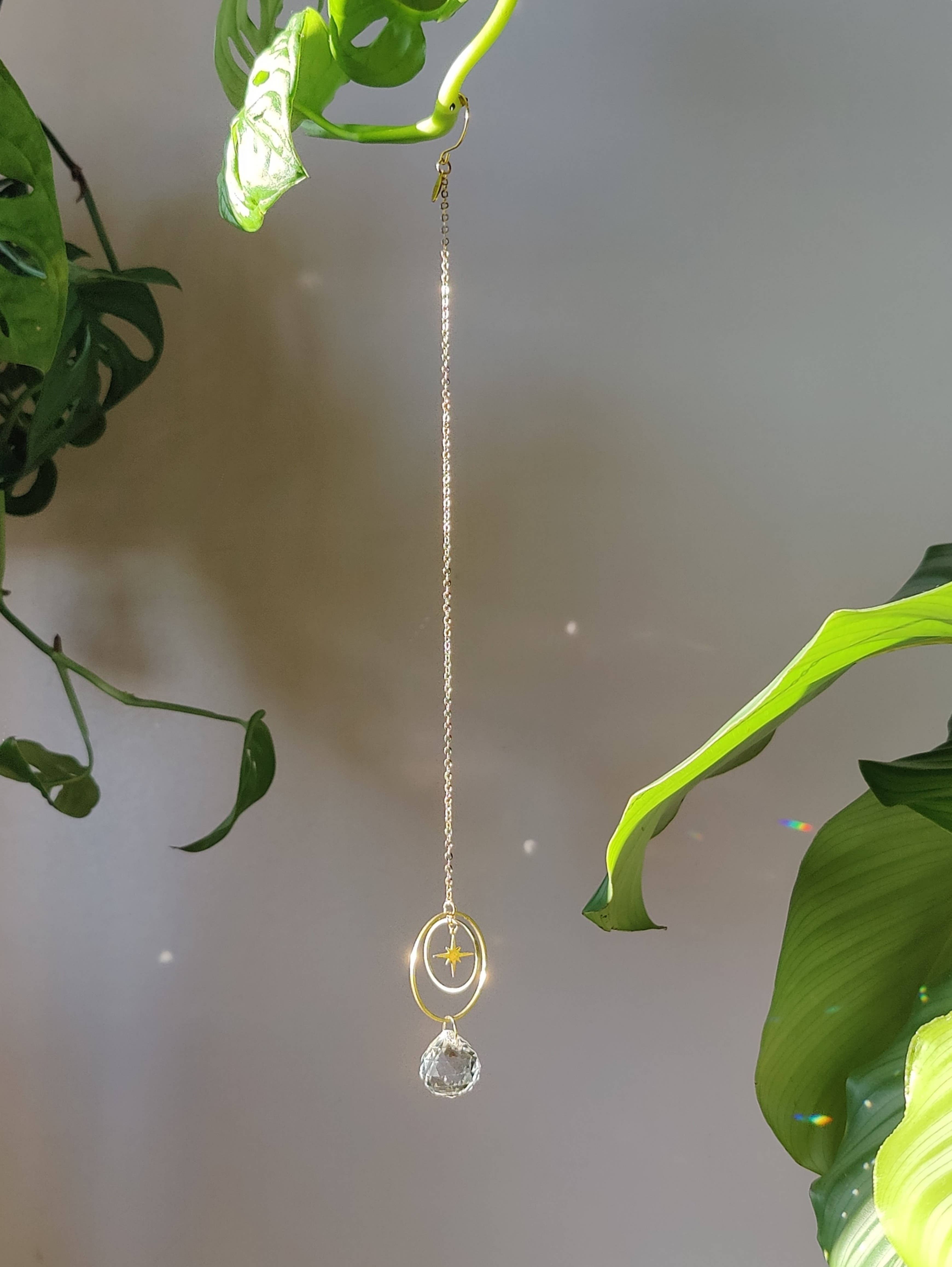 Atelier Intuitive – wholesale Suncatcher – ASTRO AIR • Mini Suncatcher in Brass & Glass Crystal6
