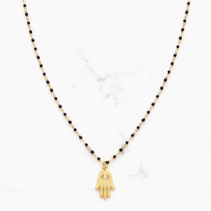 Stitch and Stone - Wholesale Pendant/Charm Necklace - Enamel Beaded Charm Necklace Star of David4