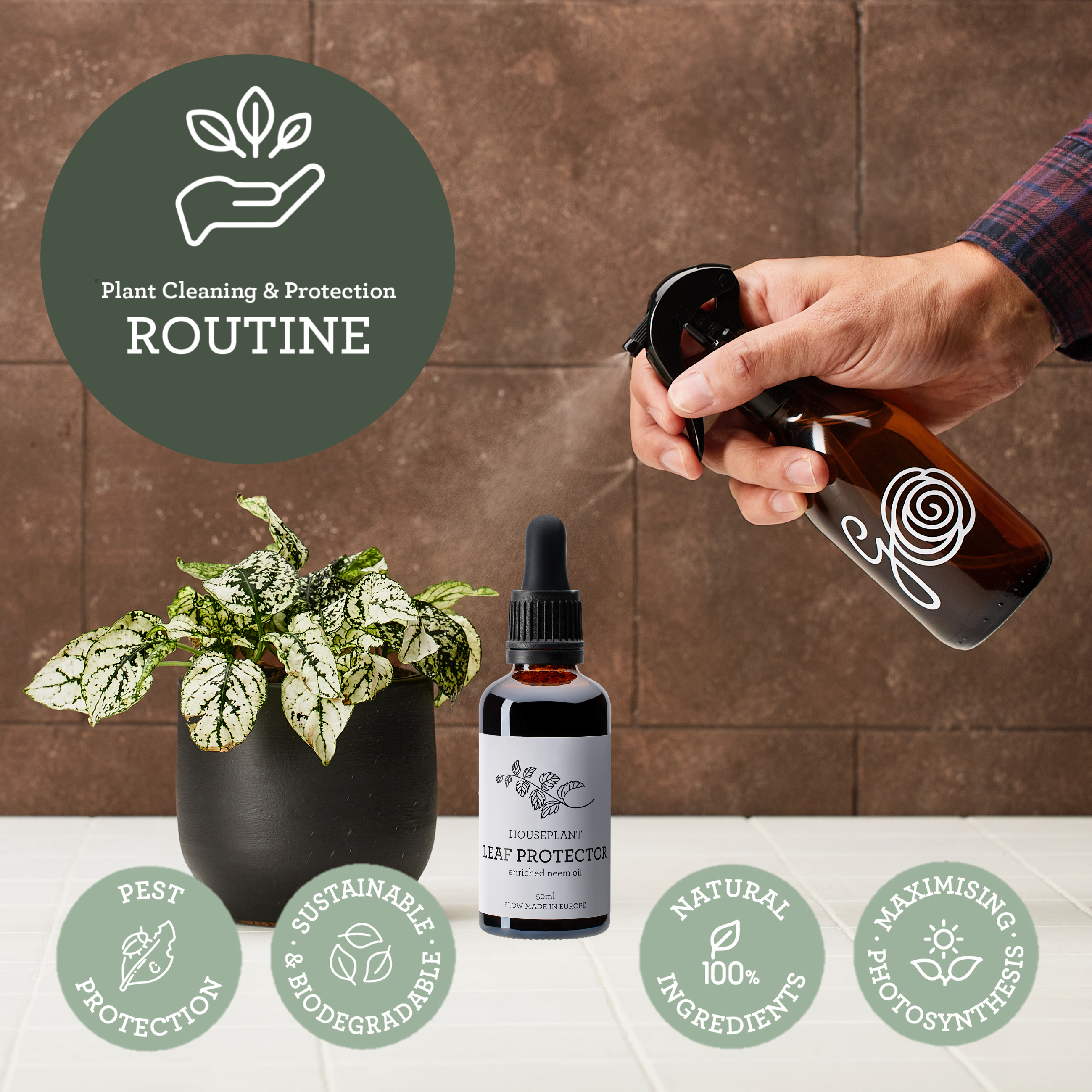 Generosa - Vendita all'ingrosso Repellenti per insetti - Insetticida naturale | Leaf Protector con olio di neem arricchito 50 ml4