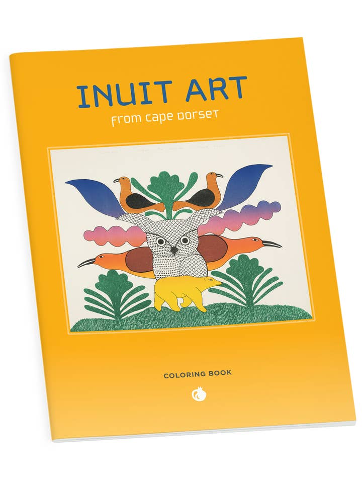 Arte Inuit tratta dal libro da colorare di Kinngait per la vendita all'ingrosso da parte di Pomegranate