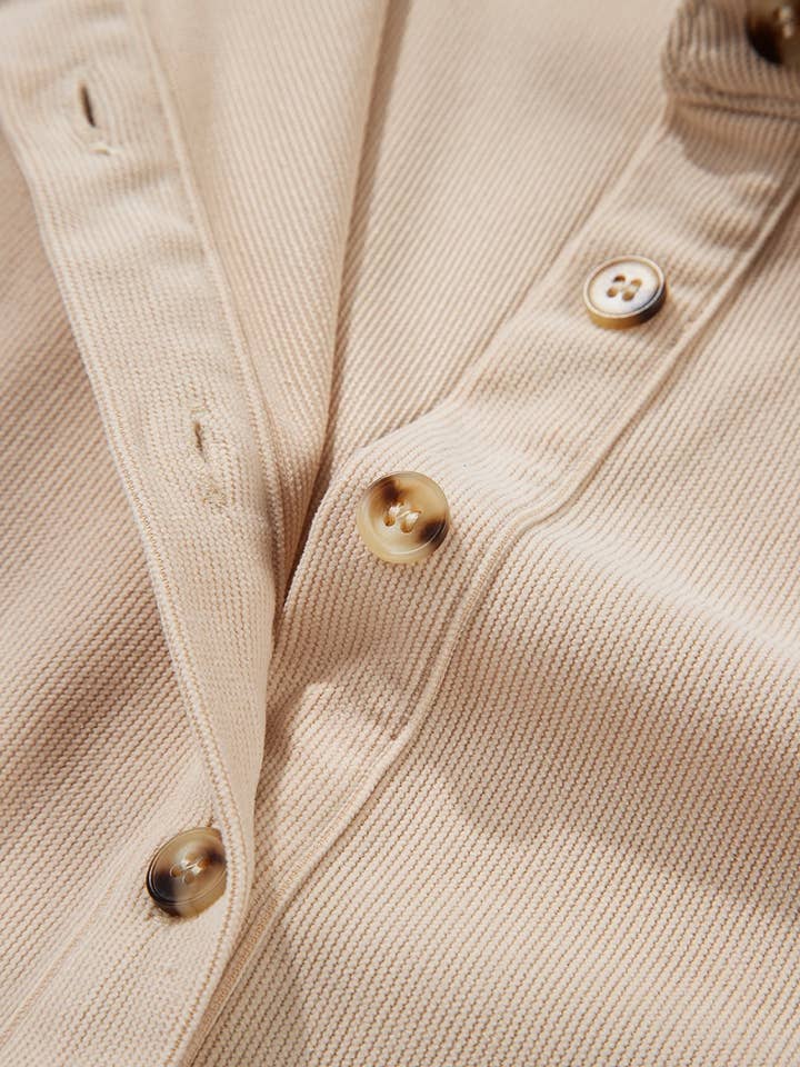 FULL TIME PURCHASE - Wholesale Dress - Women's - Corduroy Half Button Collared Long Sleeve Mini Dress10