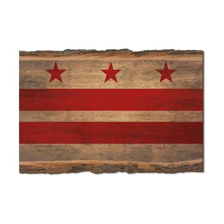 Drapeau du district de Columbia - Bord vivant pour la vente par DaydreamHQ