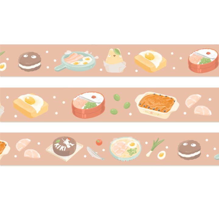 Anime Food Washi Tape - Pink for wholesale by Naptime Doodler