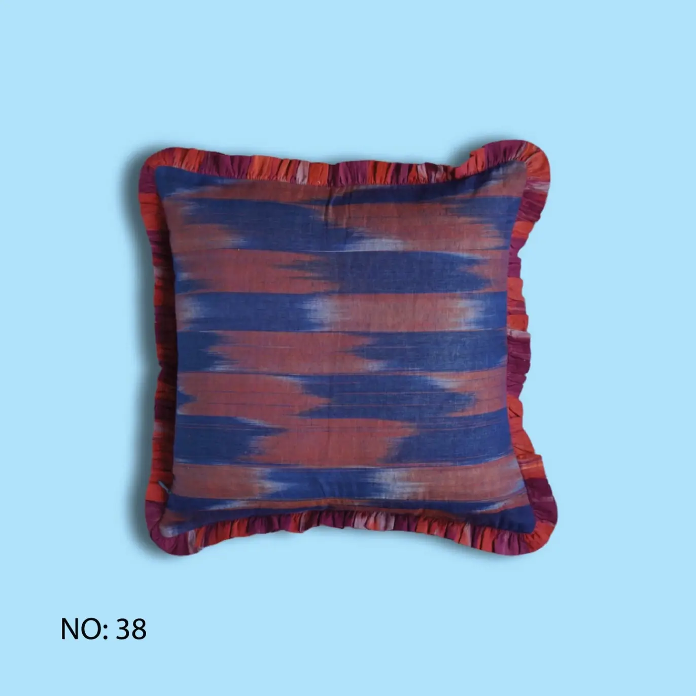 Annahmol - Wholesale Throw Pillow Cover - One of a Kind Vintage Kantha & Ikat Pillow 242