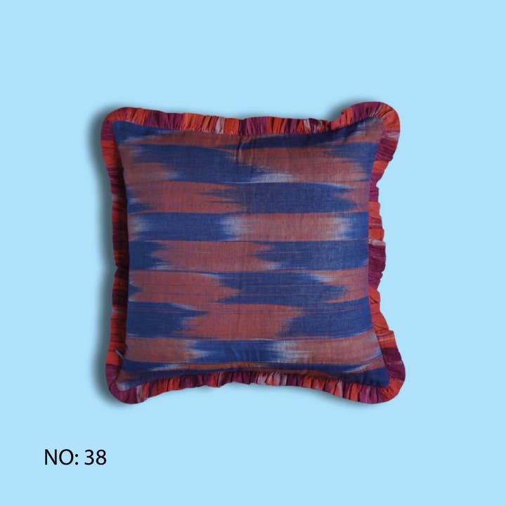 Annahmol - Wholesale Throw Pillow Cover - One of a Kind Vintage Kantha & Ikat Pillow 242