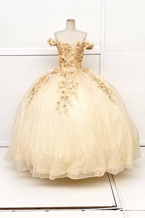 Chicas – wholesale Gown – Women's – Off the Shoulder Quinceanera-wedding Dress CHF301327