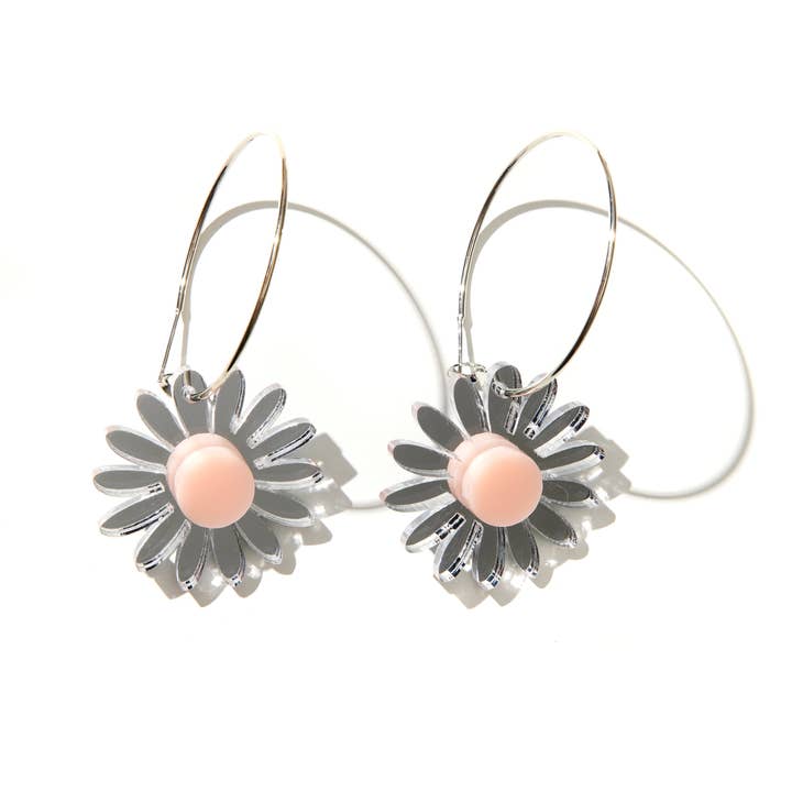 Emeldo - Wholesale Hoop Earrings - Daisy Hoops // Select Daisy Colour + Hoop37