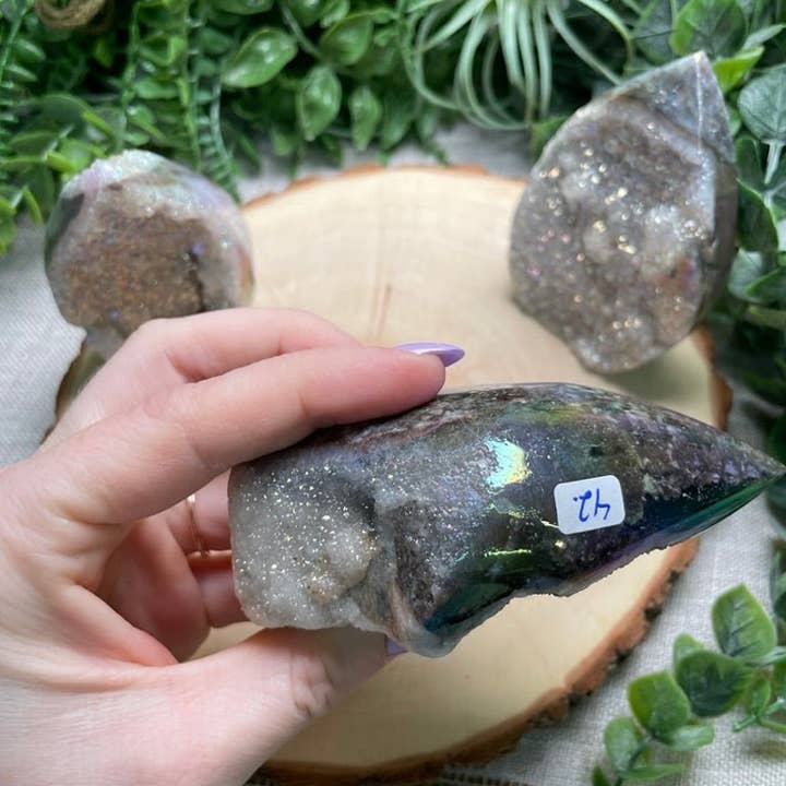 Copper Ashes - Wholesale Spiritual Stone/Crystal - Aura Plated Sphalerite Freeform8