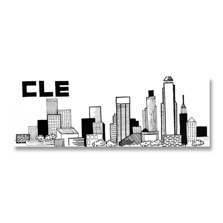 Cleveland Skyline Magnet for engroshandel hos Whereabouts Shop