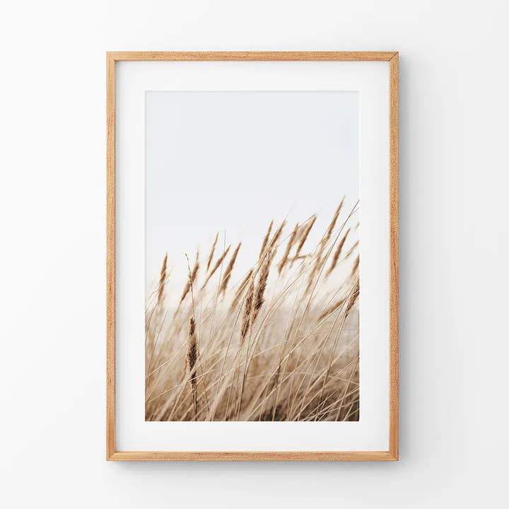 Bohemian Pampas Grass Print. Nature Inspired Theme for wholesale by Art Lane