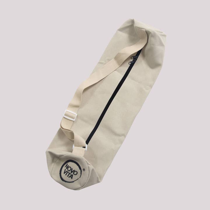 Bolsa de yoga em lona crua com alça ajustável por atacado de Novo Vita