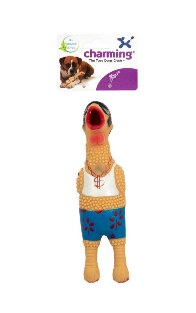 Pet Palette Distribution - Wholesale Pet Squeaky Toy - Dog - Outward Hound Squawkers Latex Rubber Earl Chicken Large3