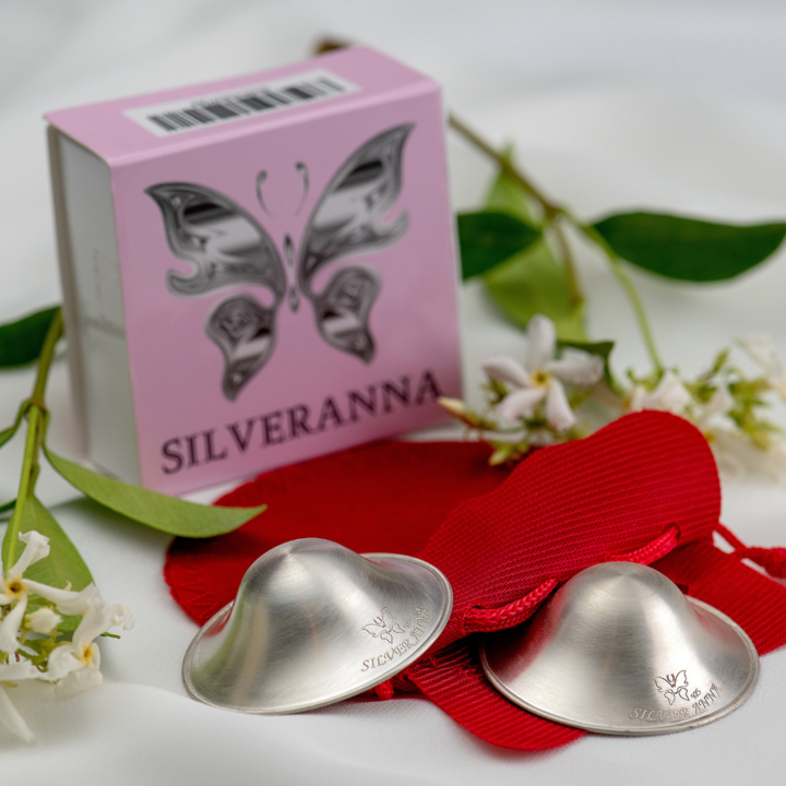 Silveranna Silver Nursing Cups - Vente Coussin d'allaitement - Maternité - Silveranna® protecteurs de mamelons en argent 9256