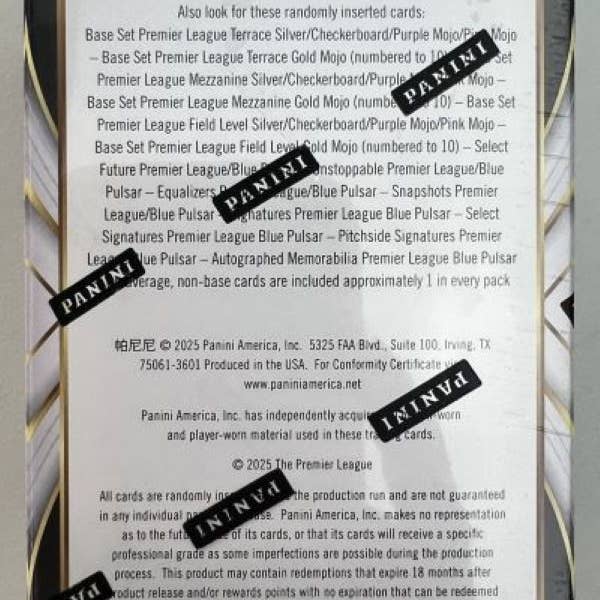 Wildwood Enterprises LLC - Wholesale Playing Cards - 2024-25 Panini Select Premier League Soccer 24ct Blaster Box2