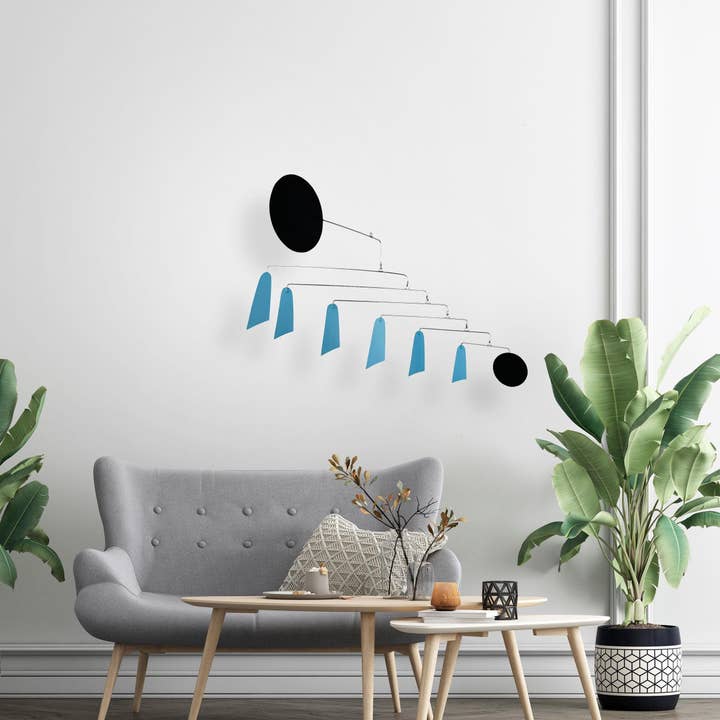 Mobile | Hanging Mobile | Teal Mobile | Banner Mobile for wholesale by Kelly Design Mobiles